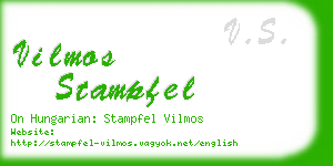 vilmos stampfel business card